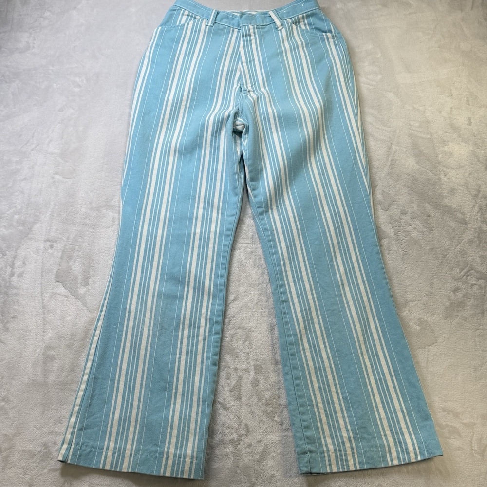 Vintage‎ 60s 70s miss Womens Flared Bell Bottom Disco Hippy Pants Striped
